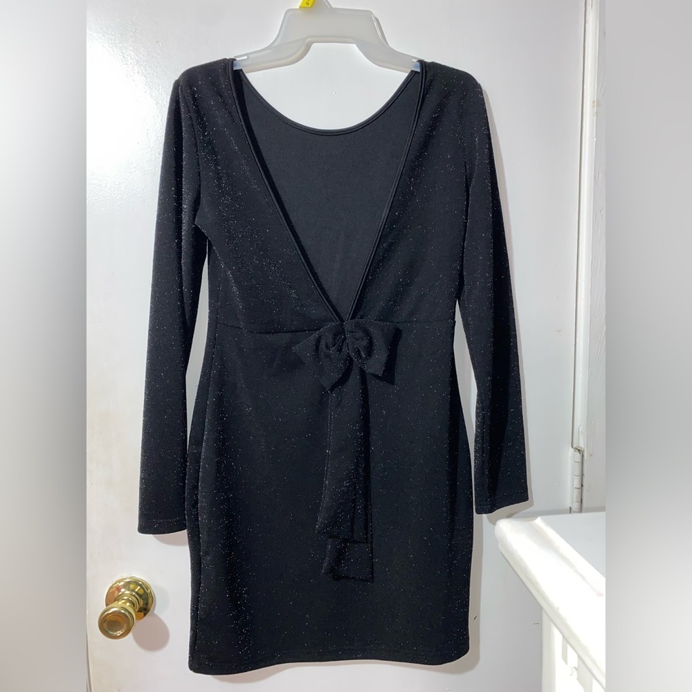 Black Glitter Dress
